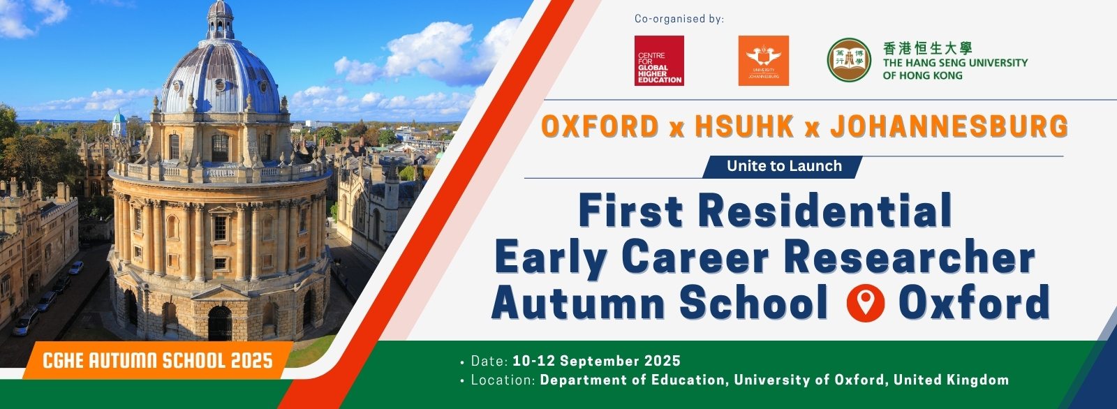 OXFORD x HSUHK x JOHANNESBURG: Launching the First Residential Early Career Researcher Autumn School at Oxford