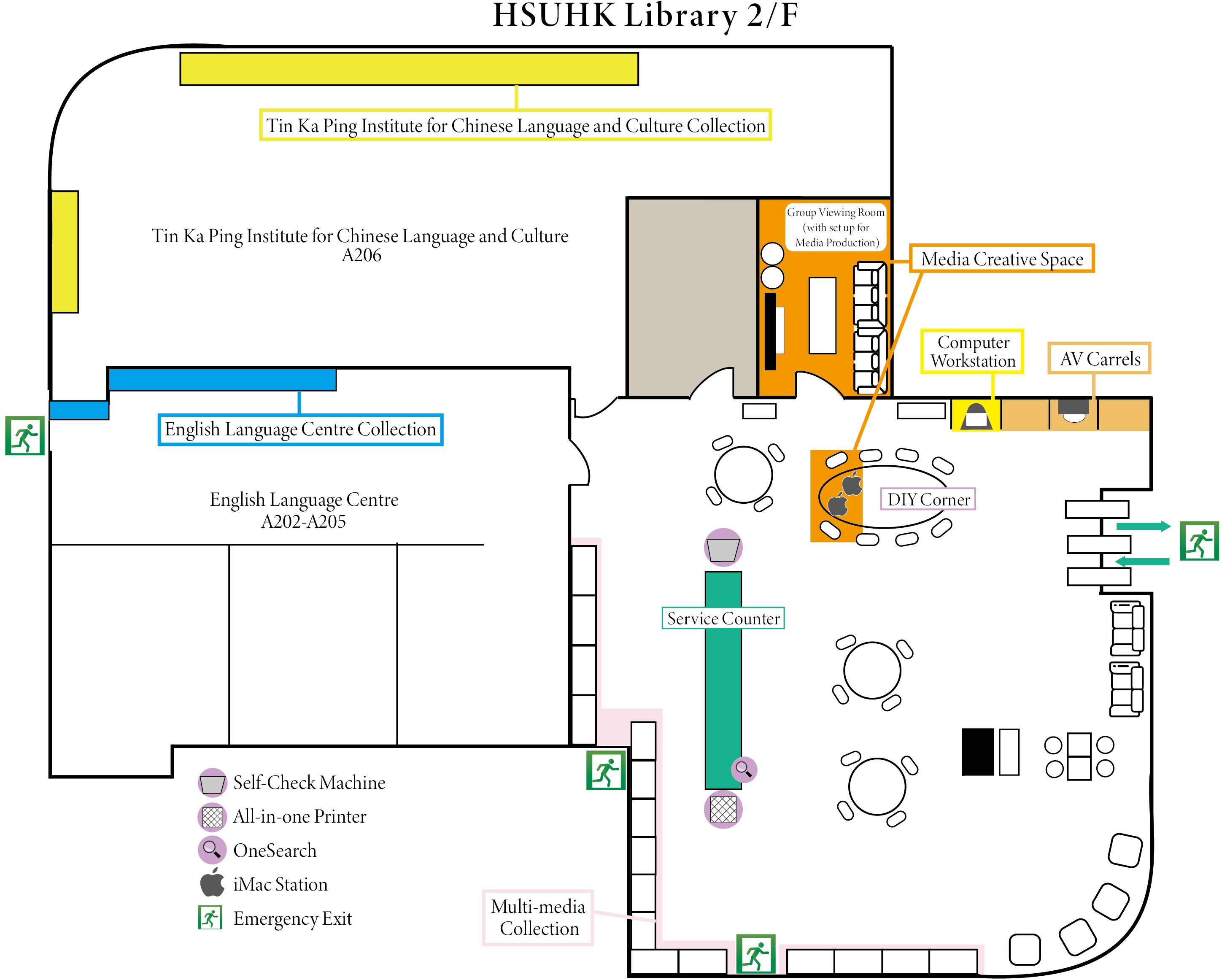 Floor Plan - Library, The Hang Seng University of Hong Kong